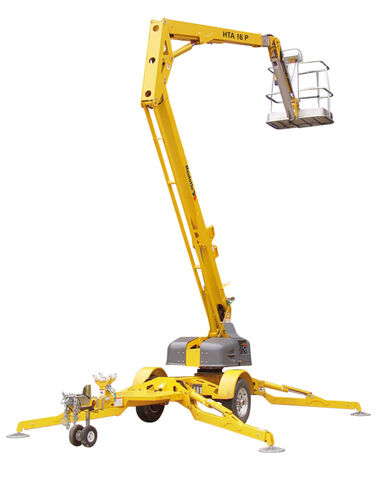 Haulotte 4527A towable boom lift — representative catalog image